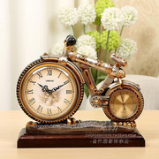 客厅座钟电视柜钟表欧式台钟复古时尚创意简约时钟现代装饰书桌表