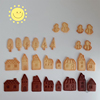 橡树果子日式田园风房子别墅，造型饼干模具创意黄油饼干模
