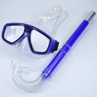 浮潜面镜呼吸管套装备潜水面罩游泳防水眼镜防呛大框成人男女儿童