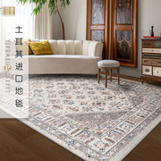 易普美家土耳其进口美式轻奢法式田园地毯客厅卧室欧式家用茶几毯