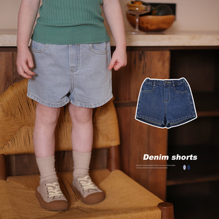 宝宝幼儿园小众牛仔短裤允儿妈，女童夏季洋气，休闲裤儿童夏天裤子
