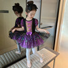 儿童女童芭蕾舞裙纱质舞蹈裙花仙子公主裙迪士尼风纱质蓬蓬裙紫色