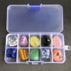 天然水晶矿石标本盒矿物晶体教学标本 水晶原石摆件 送孩子礼物