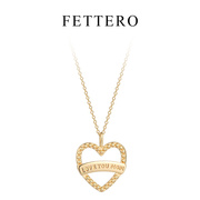 FETTERO原创爱心项链女轻奢小众高级感锁骨链送母亲的礼物金饰品