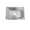 定制厨房单盆拉丝洗碗槽SUS304不锈钢水槽洗菜水池加厚加深大单槽
