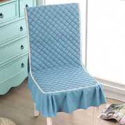 椅子坐垫靠垫一体四季布艺薄夹棉，连体餐椅垫，田园防滑餐桌椅套椅垫