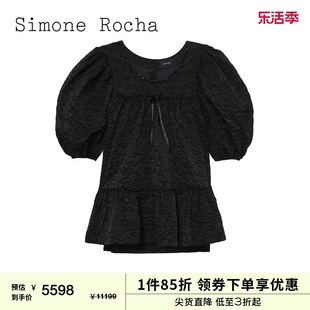 Simone Rocha女装泡泡袖连衣裙2023秋冬甜美复古蓬蓬娃娃