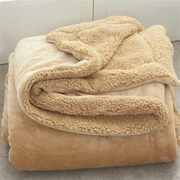 羊毛绒毛毯被子冬季加厚小毛毯被子保暖办公室午睡单人珊瑚绒毯子