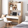 书桌书架组合书柜一体卧室租房简易学生小桌子简约写字家用电脑桌