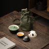 熊猫旅行茶具套装户外便携随身快客杯收纳包陶瓷(包陶瓷)茶具定制logo