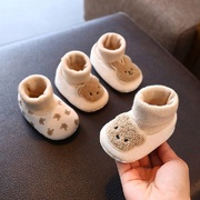 婴儿鞋子软底学步鞋1岁新生男女宝宝春秋季不掉0-3-8-10个月不6袜