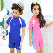 女童泳衣中大童儿童少女款韩国连体孩运动游泳装
