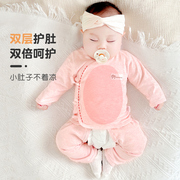 新生婴儿衣服春秋冬季初生，纯棉打底和尚内衣幼儿，分体宝宝秋衣套装