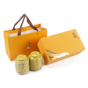 黄金芽陶瓷茶叶罐，礼盒包装盒定制金骏眉普洱红茶，通用密封瓷瓶