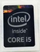 超极本性能标签贴 笔记本电脑logo intel酷睿 黑色四代corei5 i7