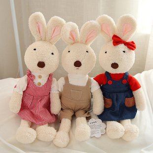 苏克雷兔公仔穿衣布娃娃毛绒，玩具可爱小兔子，陪睡玩偶女孩生日礼物
