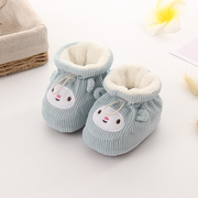 婴儿鞋6到12个月秋冬学步鞋春软底棉鞋暖0-3-6-12个月新生儿男女