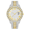 潮流镶水钻表带士石英手表时装满品牌男时尚金色玫瑰金国产腕表
