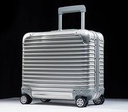 。新全铝镁合金登机箱14寸电脑拉杆箱16寸金属框旅行箱17寸行李箱