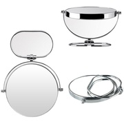 欧式台式化妆镜8寸大号桌子双面镜放大镜子公主镜美容梳