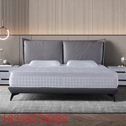 真皮床1.8米现代简约软包靠双人床，主卧室软体1.5米软包皮艺婚床