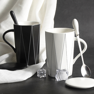 马克杯小众设计感景德镇陶瓷，杯子二次元高颜值创意，男生女生牛奶杯