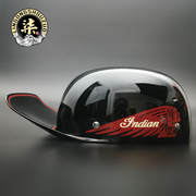 油柒號印第安机车纯手工彩绘印第安图案定制棒球帽头盔