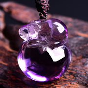 紫水晶吊坠貔貅钱袋子吊坠，饰物饰品首饰，项链礼物饰品