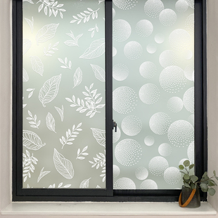 窗户贴纸玻璃窗防窥膜防走光贴膜卫生间浴室，透光不透明隔热防晒膜