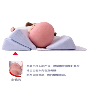 宝宝斜颈纠正神器婴儿，定型枕头纠正偏头矫正器，歪脖子透气枕可调节