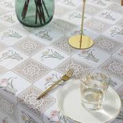 长方形桌布防水防油免洗家用田园风pvc塑料餐桌布台布茶几餐桌垫