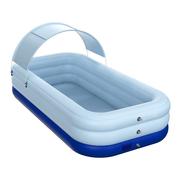 PVC遮阳无线自动充气游泳池家用儿童泳池婴儿户外塑料带棚水.