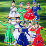 少数民族服装少儿蒙族舞蹈表演服幼儿园蒙古演出服筷子舞台装
