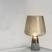 台灯卧室床头灯现代简约个性创意工业风高颜值桌灯设计师玻璃台风