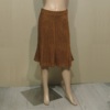 菲妮迪公司，样衣枣红色羊毛，鱼尾半身裙低价销售