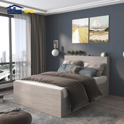 气动高箱床体储物床 现代简约卧室1.5米-1.8米板式床双人床可定制