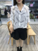 夏装雪纺吊带两件套2024韩版卡通蝙蝠袖短袖衬衫防晒衣上衣潮