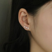 镶钻星星气质耳钉2023年潮女甜美可爱耳排个性耳环