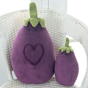茄子抱枕可爱毛绒玩具公仔玩偶紫色蔬菜水果摆件长条睡觉女孩礼物
