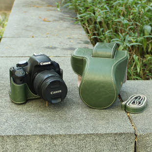 适用佳能850d相机包760d皮套750d保护套700d绿色，77d单反摄影包650d斜挎包600d全包550d500d