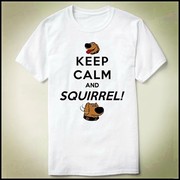 Keep Calm and SQUIRREL  定制 文化衫 DIY Tee T-Shirt T恤 衣服