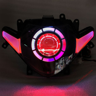 适用铃木GSX250R改装升级天使眼大灯总成配件摩托车灯LED双光透镜