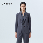 lancy朗姿春季羊毛西装外套，通勤正装职业，高级修身简约西服女