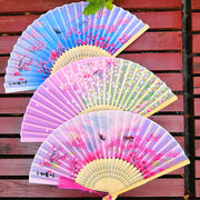 扇子折扇中国风舞蹈扇女夏季折叠扇古装儿童汉服拍照古典古风折扇