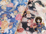 LBG14 日本进口日系和风布料Diy手工面料 印花烫金和服浴衣娃衣