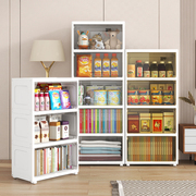 儿童书柜书架落地简易衣柜家用小型卧室客厅窄缝收纳储物柜置