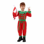 圣诞节服装儿童演出服圣诞精灵，cos角色装扮派对节日校园儿童表演