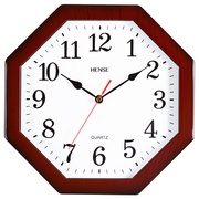 汉时钟表挂钟客厅家用实木，挂表现代简约时钟中式八卦，形石英钟hw52