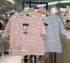 韩国中小童装 夏季男女童宝宝纯棉条纹中袖T恤衫 打底衫