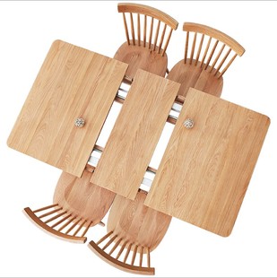 销全实木白橡木餐桌 伸缩餐桌 折叠拉伸餐桌 小户型简约现代北厂